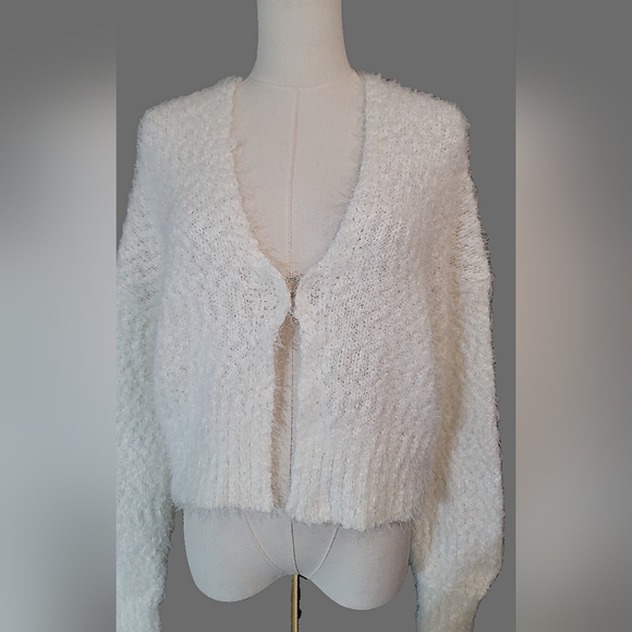 Major Labelgroup Major Chic White Women's Cardigan‎ - Picture 2 of 8